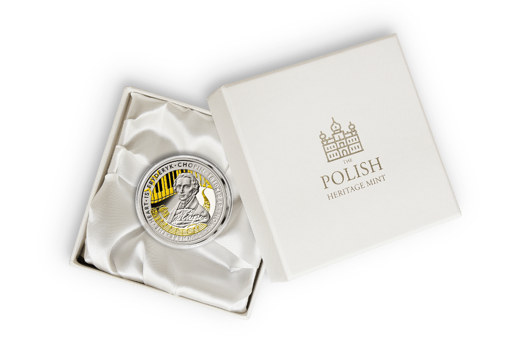 Frederic Chopin (1810-1849) Commemorative Medallion • 1 Ounce .999 Frederic Chopin (1810-1849) Commemorative Medallion • 1 Ounce .999